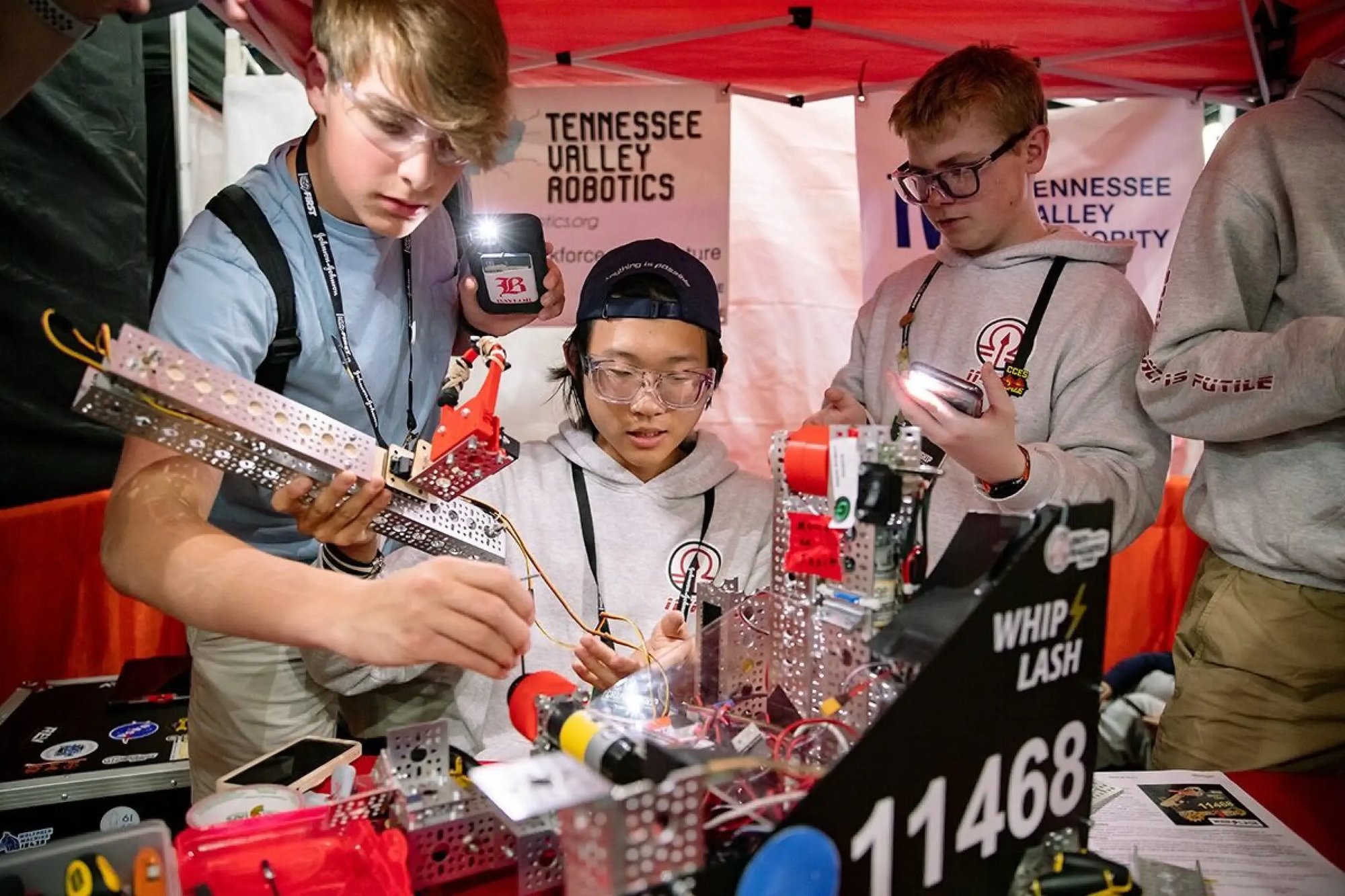 FTC working on their robot